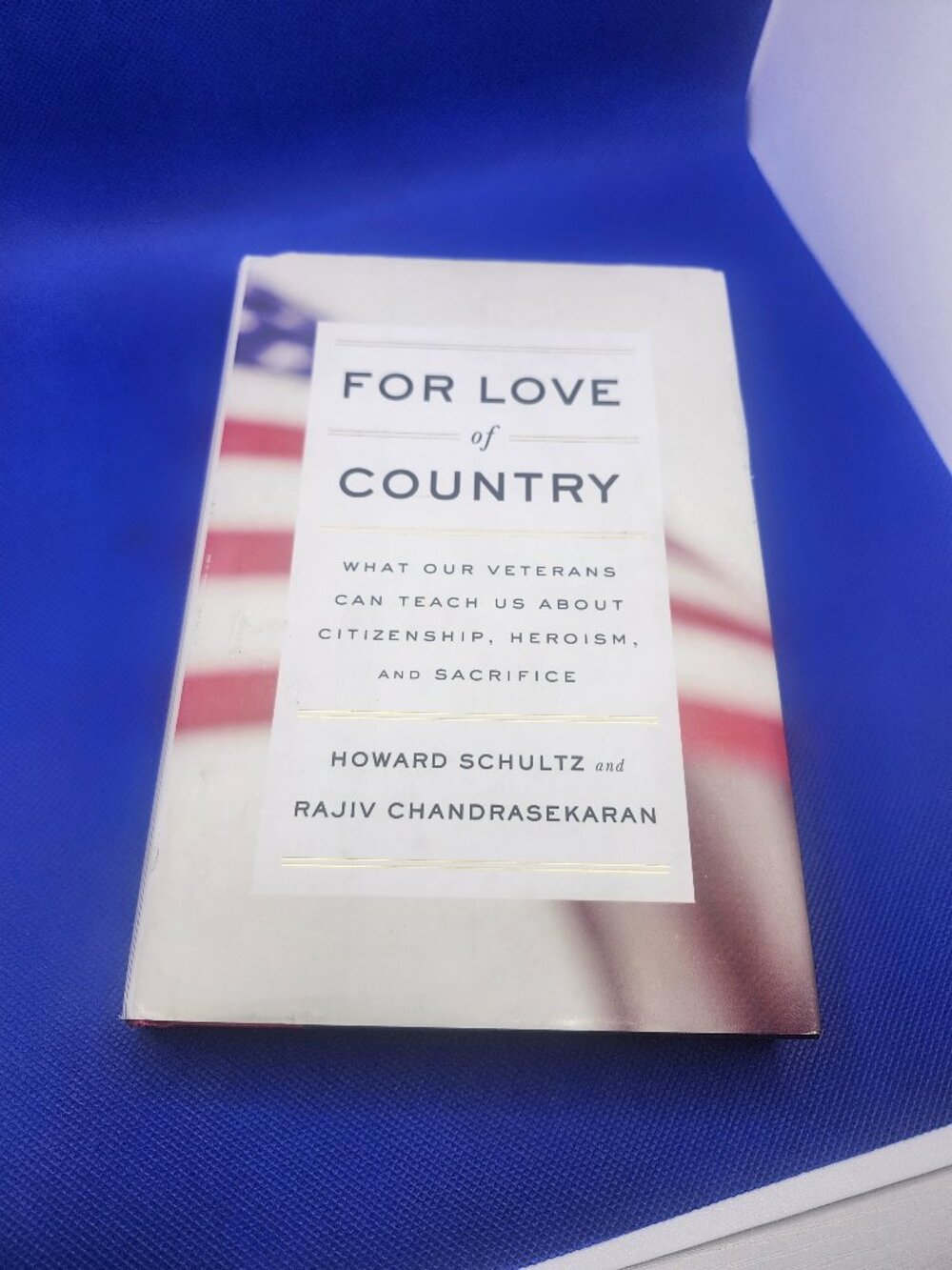 For Love of Country by Howard Schultz - 2014 - Hardcover/ Dust Jacket